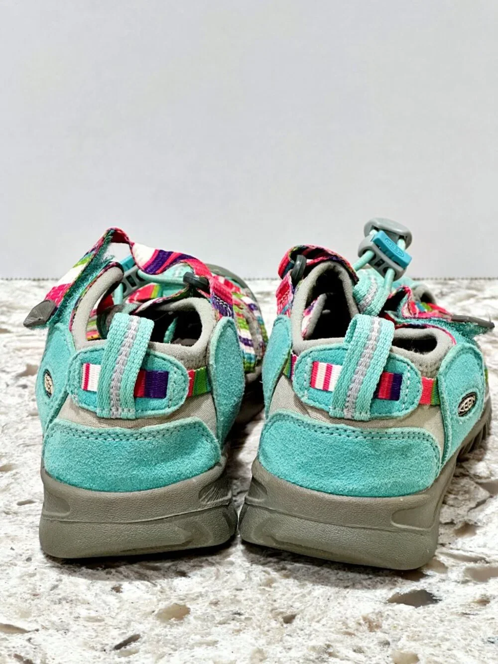 Keen Whisper Kids Sandals Size 12 Raya Fusion Multicolor Water Hiking Shoes Play